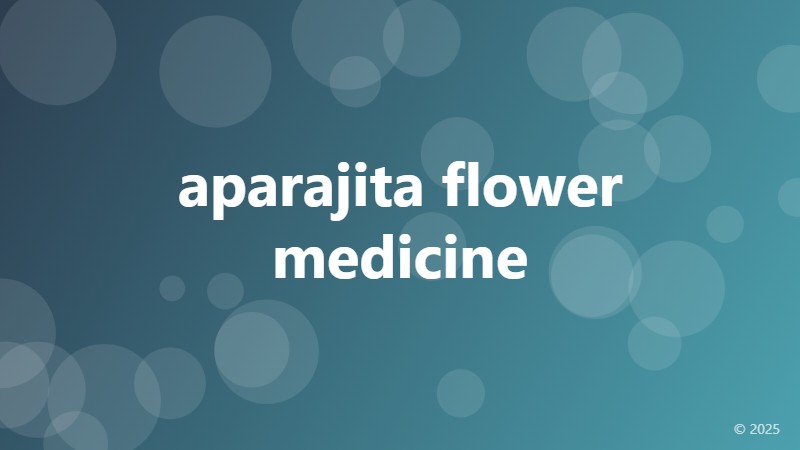 aparajita flower medicine