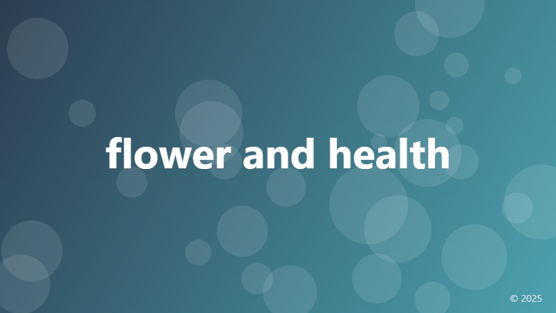 flower and health