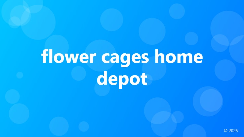 flower cages home depot