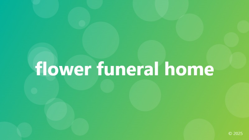 flower funeral home
