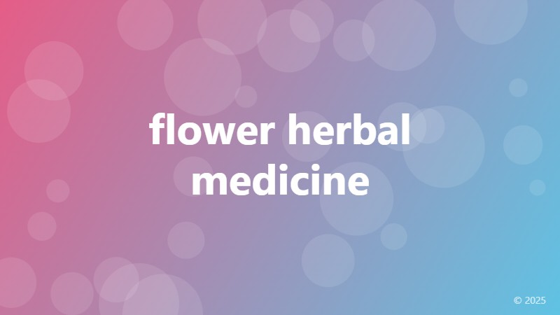 flower herbal medicine
