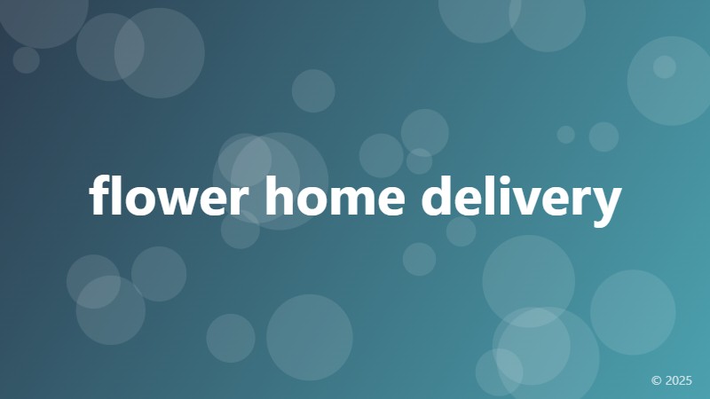 flower home delivery