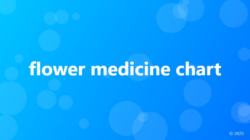 flower medicine chart