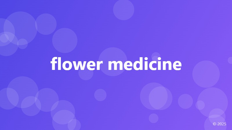 flower medicine