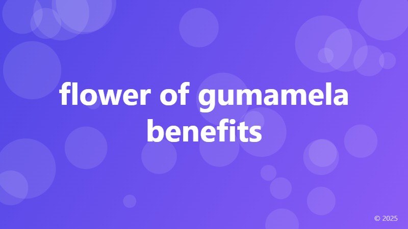 flower of gumamela benefits