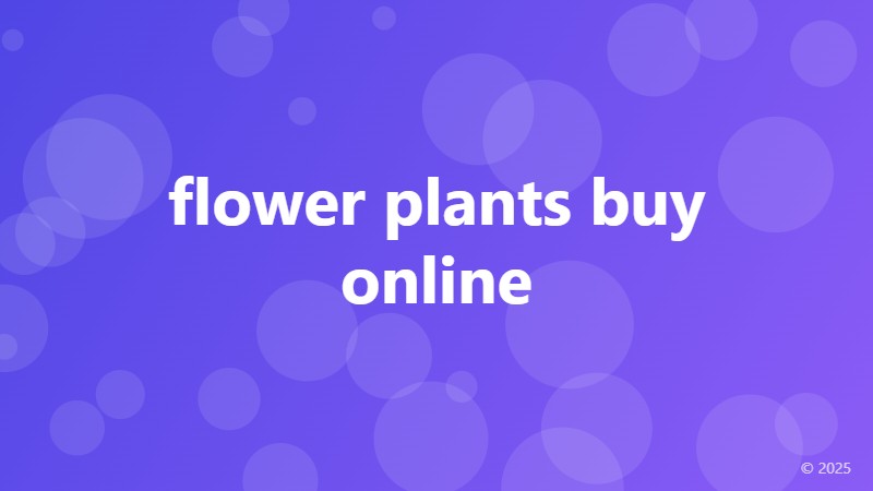 flower plants buy online