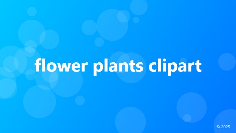 flower plants clipart