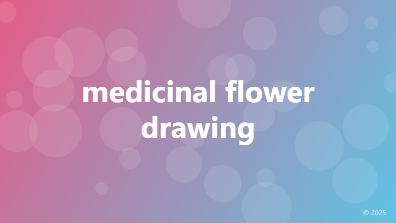 medicinal flower drawing