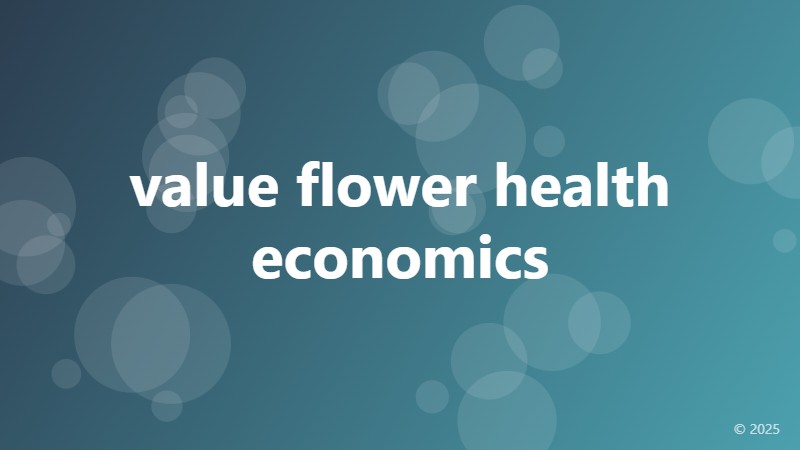 value flower health economics